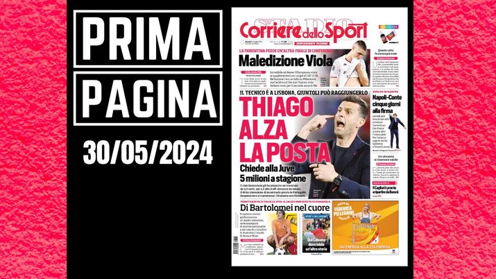 Prima Pagina Corriere dello Sport 30 maggio