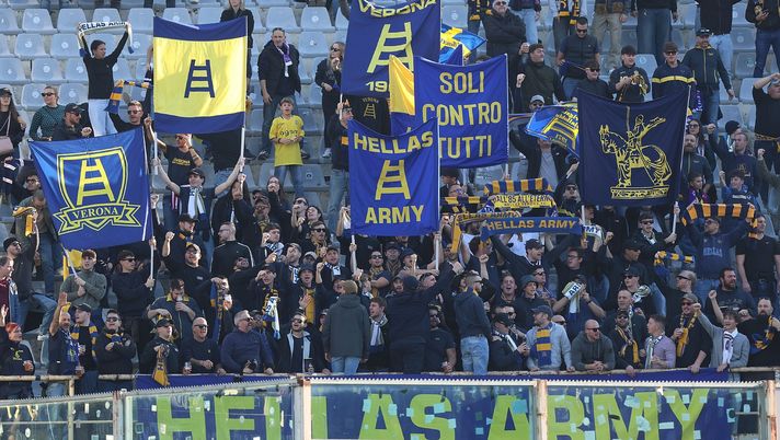 GETTY IMAGES Tifosi gialloblù, in 500 al Franchi a sostegno del Verona - immagine 1