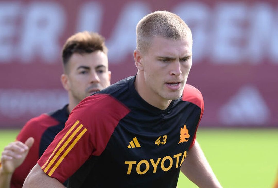 Roma, l’allenamento alla vigilia del match con lo Slavia Praga – FOTO GALLERY - immagine 14