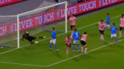 VIDEO Napoli-Palermo 3-0, grande colpo di testa di Juan Jesus: altro assist di Neres