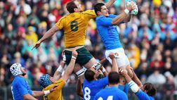 Italrugby, il sogno dura solo un tempo: 6-6 contro l’Australia