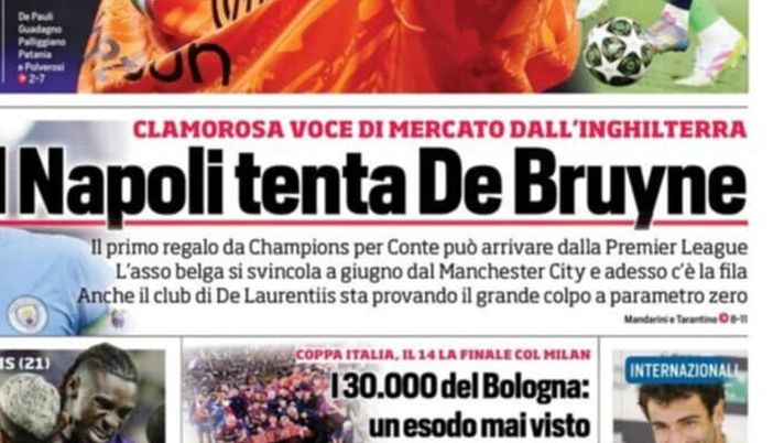 prima pagina corriere dello sport oggi