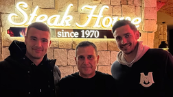 Buongiorno e Meret, cena speciale per dimenticare la delusione Mondiale – LE FOTO