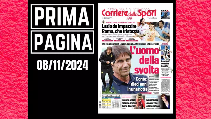 Prima Pagina Corriere dello Sport 8 novembre