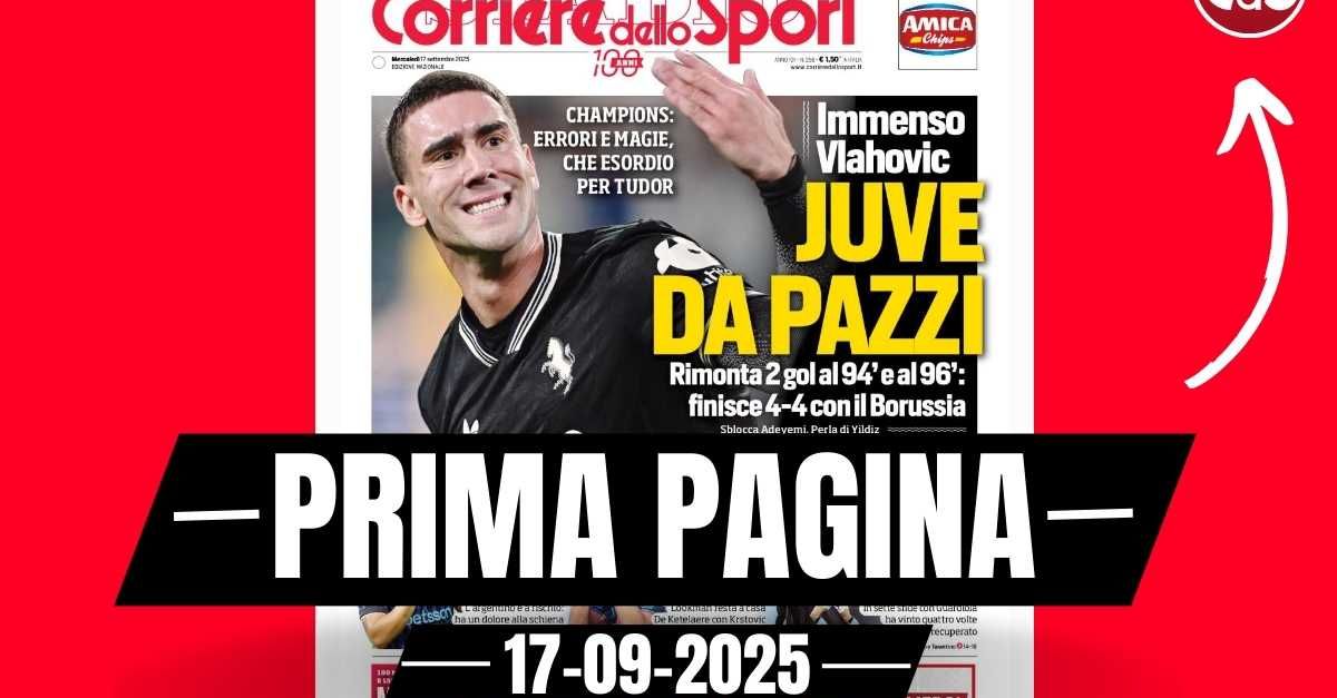 Prima pagina Corriere dello Sport: “Milan, il saldo è positivo”