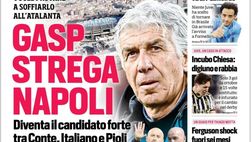 EDICOLA / CdS: Gasp strega Napoli. Roma-Milan, oro Olimpico