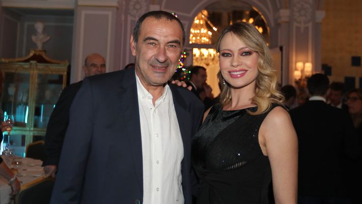 Maurizio Sarri e Anna Falchi