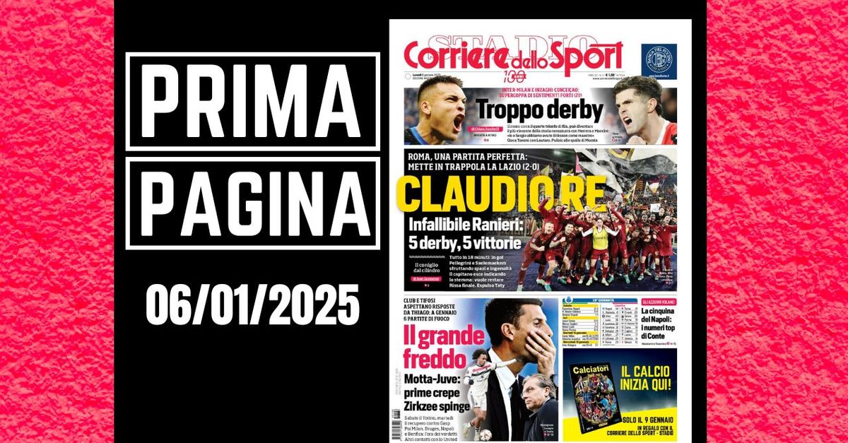 Prima pagina Corriere dello Sport: “Inter Milan, troppo derby”