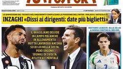 PRIMA PAGINA TUTTOSPORT OGGI: “Toro, Simeone a gennaio”