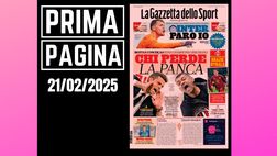 Prima pagina Gazzetta dello Sport: Motta e Conceiao, zona Champions o rischiano