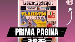 Prima pagina Gazzetta dello Sport Milan-Napoli, torna Allegri contro Conte