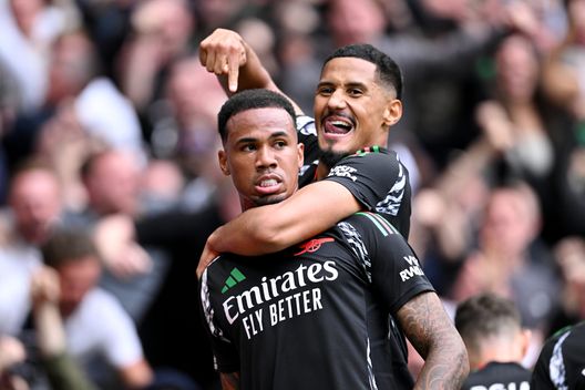 Gabriel dell'Arsenal insieme a William Saliba in Premier League (Foto di Justin Setterfield/Getty Images) Gabriel dell'Arsenal insieme a William Saliba