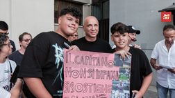FOTO PALERMO, Mister Corini incontra i tifosi rosanero al ‘Renzo Barbera’ (Gallery)