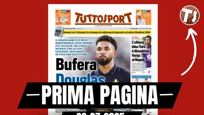 Prima pagina Tuttosport: Milan e Max, crash test contro il Liverpool
