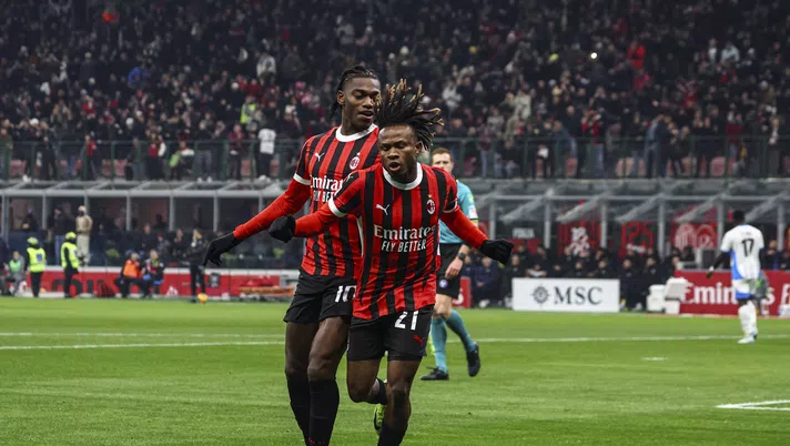 esultanza Samuel Chukwueze Milan-Sassuolo