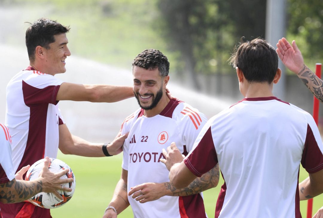 Trigoria, la rifinitura alla vigilia della sfida con l’Athletic – FOTO GALLERY - immagine 4