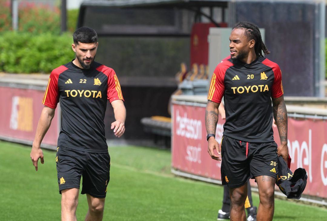 Roma, allenamento a Trigoria in vista del Milan: c’è Azmoun – FOTO GALLERY - immagine 13