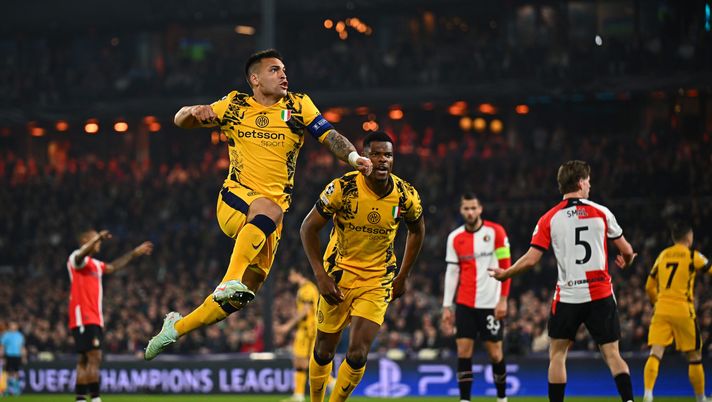 Champions League, Feyenoord-Inter 0-2: decidono Lautaro e Thuram - immagine 1