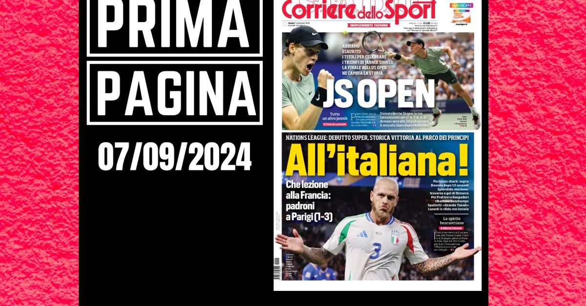 Prima pagina Corriere dello Sport: Nations League all’italiana