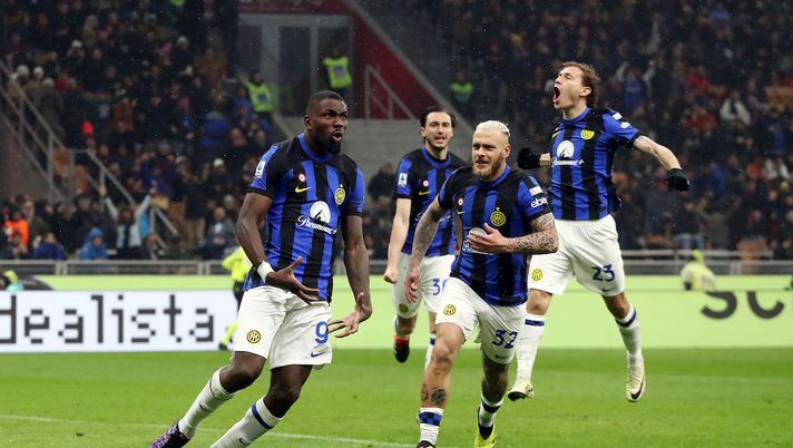 esultanza gol Marcus Thuram derby Milan-Inter 1-2 Serie A 2023-2024