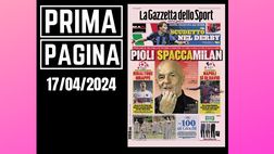 Prima pagina Gazzetta dello Sport: “Pioli spacca Milan”