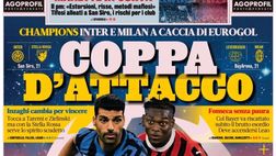 PRIMA PAGINA GAZZETTA DELLO SPORT OGGI: “Coppa d’attacco”