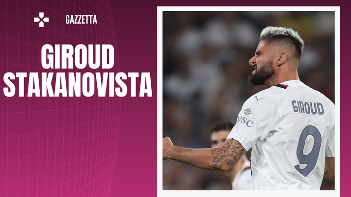 Olivier Giroud AC Milan Milan-Newcastle 0-0 Champions League 2023-2024