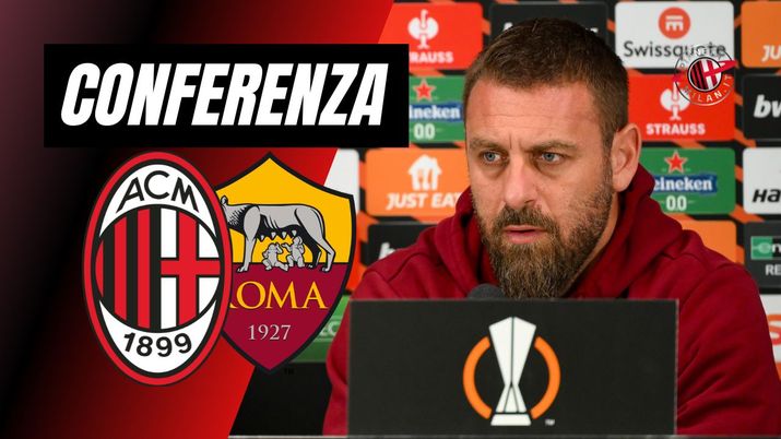 La conferenza stampa di Daniele De Rossi (allenatore AS Roma) al termine di Milan-Roma (Europa League 2023-2024) | AC Milan News (Getty Images) Conferenza stampa Daniele De Rossi AS Roma Milan-Roma Europa League 2023-2024