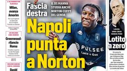 Prime pagine giornali sportivi oggi: il Napoli sui media