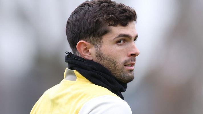 Christian Pulisic (attaccante AC Milan), qui durante una seduta di allenamento dei rossoneri a Milanello | Milan News (Getty Images) Pulisic, le ultime novità sul suo infortunio: ecco la decisione verso Lazio-Milan