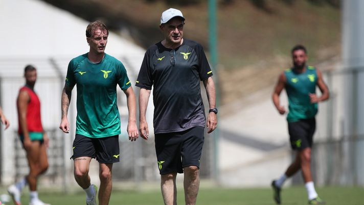 Rovella e Maurizio Sarri