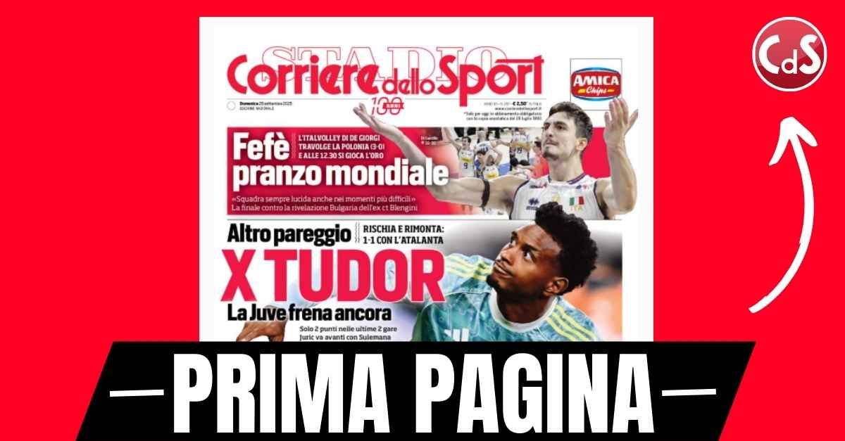 prima pagina corriere dello sport milan napoli il centro al potere