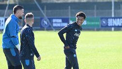 Rifinitura per il Napoli a Castel Volturno, il lavoro svolto dalla squadra con Conte