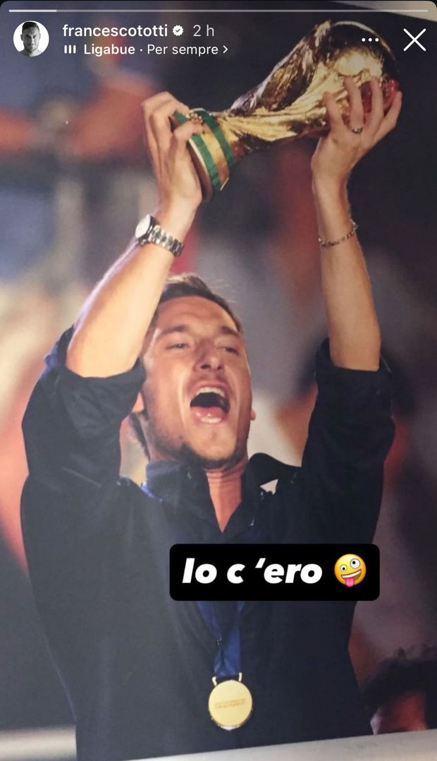 Totti ricorda la vittoria del Mondiale: “Io c’ero” – FOTO- immagine 2