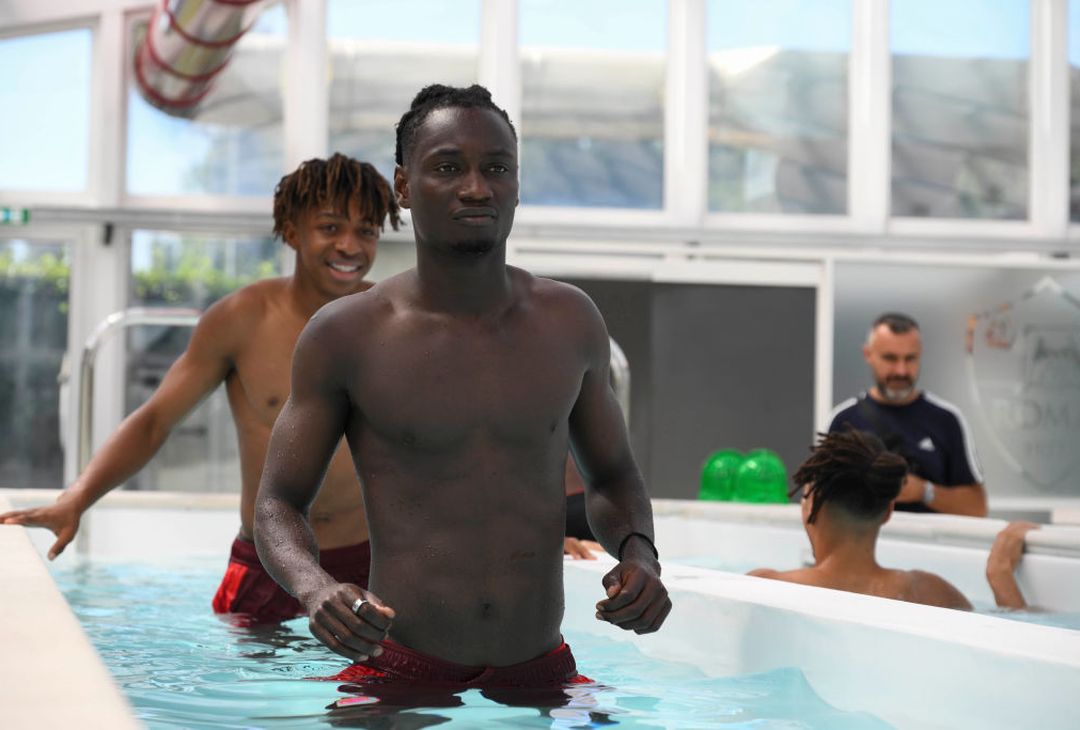 Roma, continua il ritiro: scarico dopo l’amichevole contro il Latina – FOTO GALLERY - immagine 25