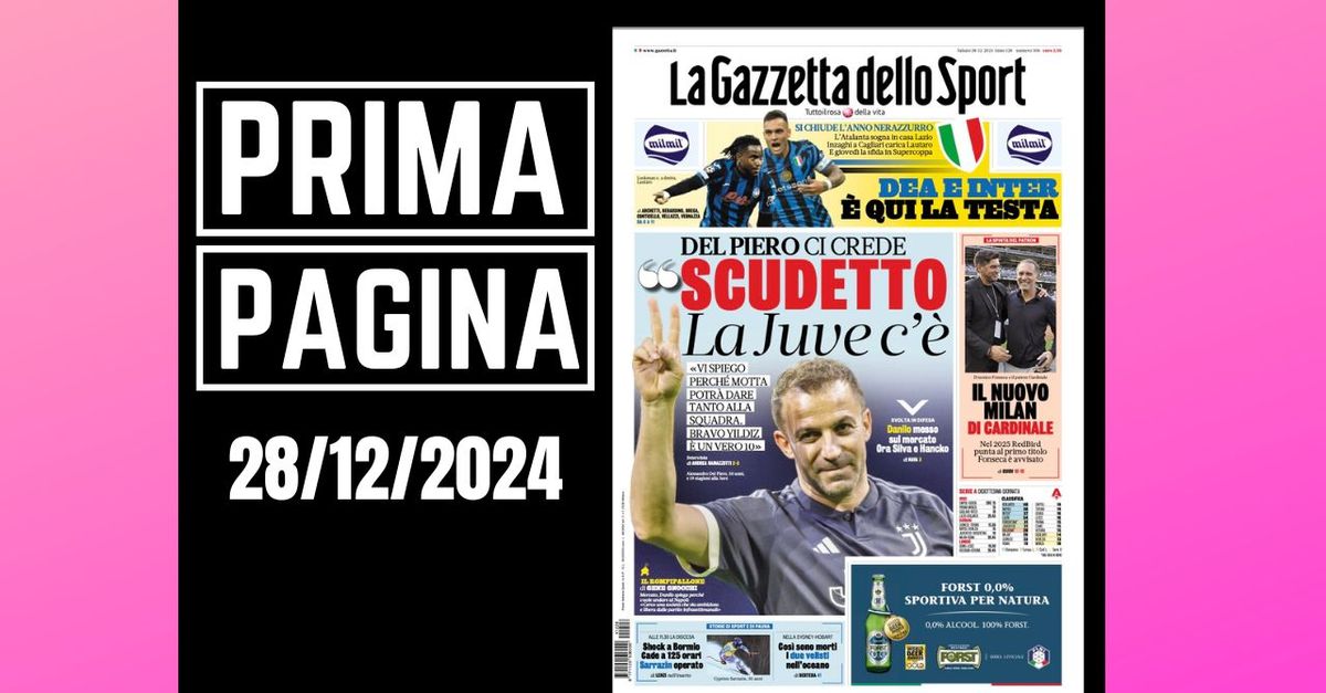 Prima pagina Gazzetta dello Sport: “Il nuovo Milan di Cardinale”