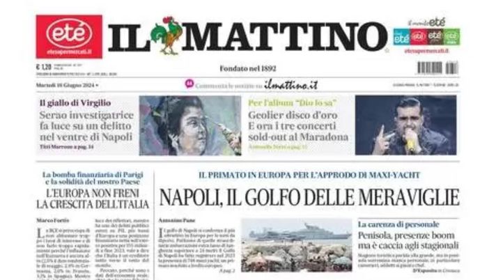 PRIMA PAGINA IL MATTINO OGGI: “Kvaracaos: il georgiano vuole andare via, no del Napoli” prima pagina il mattino oggi