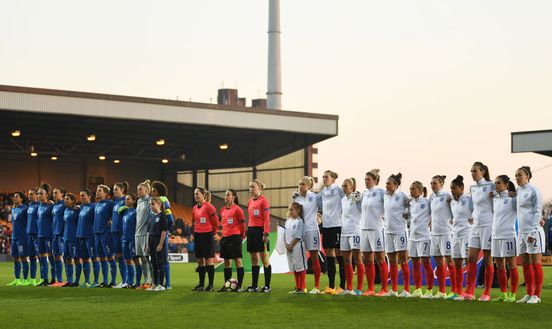 Burslem, Inghilterra - 7 aprile 2017: Inghilterra ed Italia prima dell'inizio dell'amichevole. (Foto di Gareth Copley/Getty Images) Inghilterra-Italia, dove vedere la semifinale in diretta tv e streaming live- immagine 4