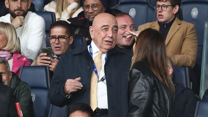 BERGAMO, ITALY - OCTOBER 30: CEO and Vice President AC Monza Adriano Galliani before the Serie A match between Atalanta BC and AC Monza at Gewiss Stadium on October 30, 2024 in Bergamo, Italy. (Photo by Marco Luzzani/Getty Images)  Galliani