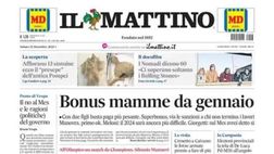 LA PRIMA PAGINA DE IL MATTINO: “C’è Mou sotto l’albero del Napoli”