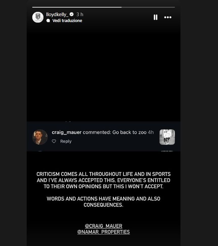 “Torna allo zoo”. La rabbia di Kelly sui social: “Non lo accetto”- immagine 2