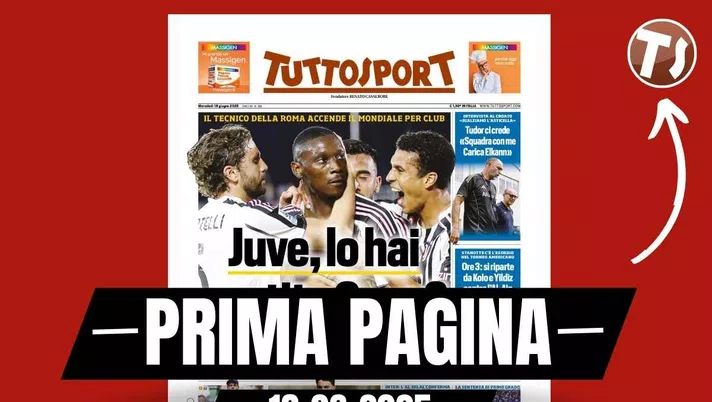 Prima pagina Tuttosport: 'Processo ultras, 10 anni per Beretta e Lucci'