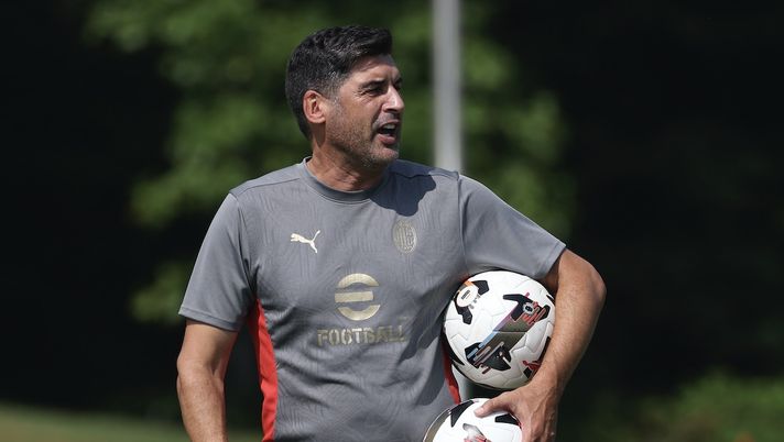 Paulo Fonseca AC Milan allenamento New Jersey