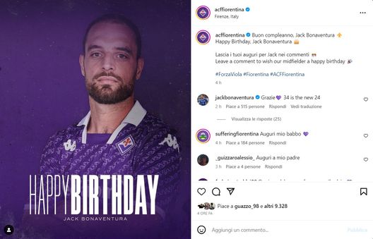 Tanti auguri Jack! Bonaventura compie gli anni e scherza: “34 is the new 24”- immagine 2