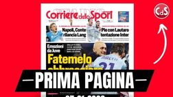 Prima pagina Corriere dello Sport: la Juventus vince. In campo Napoli e Inter