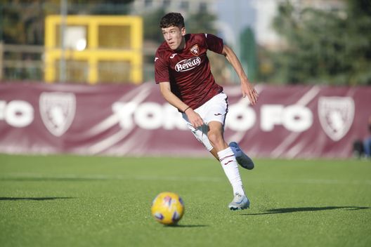 ORBASSANO, ITALY - NOVEMBER 10: Borislav Penkov of Torino U17 in action during the Under 17 A-B match between Torino and Juventus at Valentino Mazzola stadium on November 10, 2024 in Orbassano, Italy. Photo: Nderim Kaceli