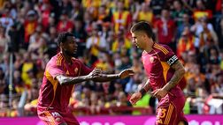 Roma, altra vittoria per Gasperini: battuto il Lens 2-0: decidono Mancini e Soulé