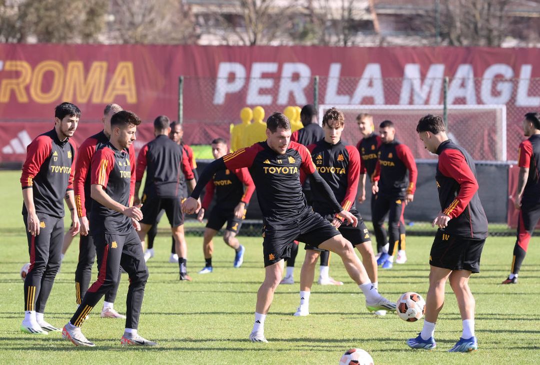Roma, la rifinitura alla vigilia della sfida al Servette – FOTO GALLERY - immagine 6