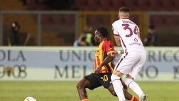 Lecce-Torino 1-0, il tabellino: un cartellino giallo per parte