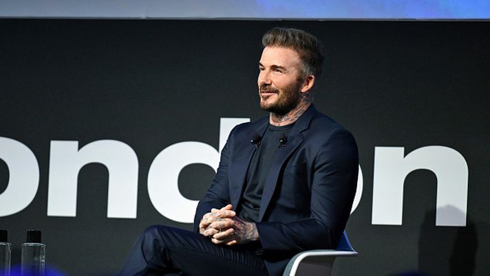 LONDON, ENGLAND - FEBRUARY 25: David Beckham speakson stage during the third day of MIP London 2025 on February 25, 2025 in London, England. (Photo by Jordan Peck/Getty Images for MIP London) Beckham